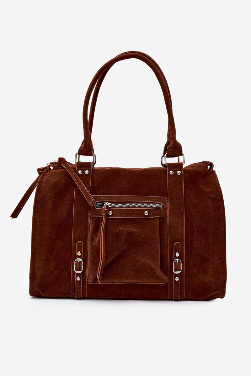 Flora&Co veľká kabelka z imitácie semišu Camel