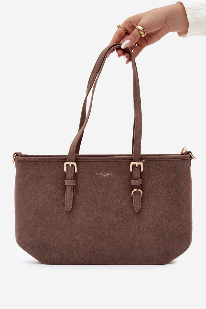 Flora&Co Taupe Shopper Bag