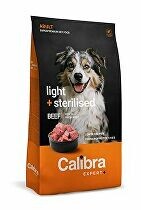 Calibra Dog EXPERT+ Adult Light & Sterilised Beef 12kg