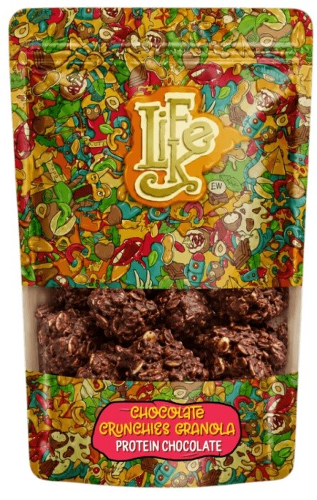 Lifelike chocolate crunchies granola 250 g - protein čokoláda