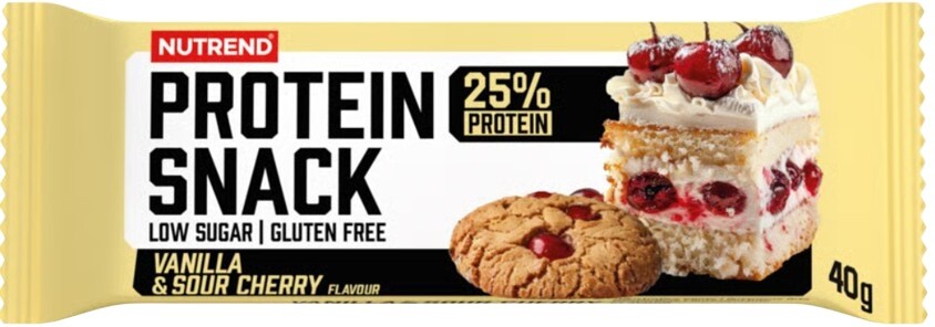 Nutrend protein snack 40 g - vanilka/ višňa výpredaj 15.7.2026