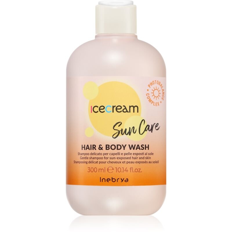 Inebrya Sun Care Hair & Body Wash jemný šampón na telo a vlasy 300 ml