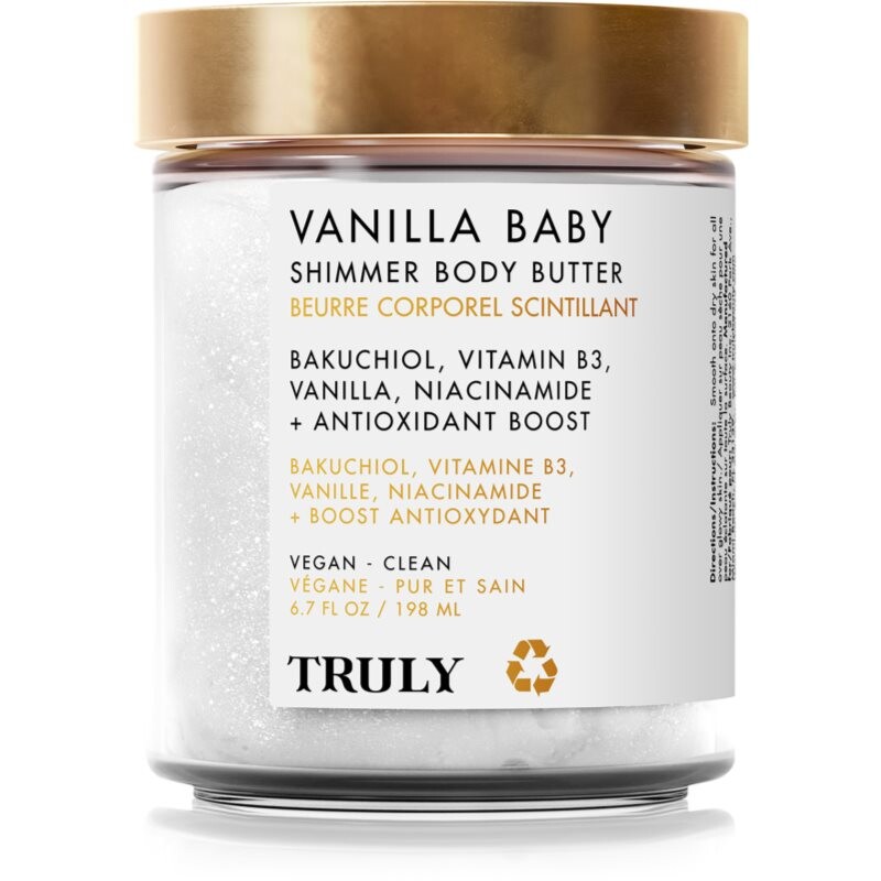 Truly Vanilla Baby intenzívne hydratačné telové maslo s perleťovým leskom 198 ml