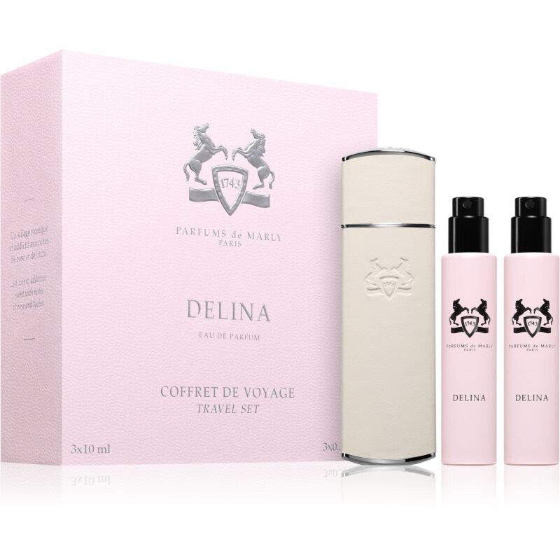 Parfums De Marly Delina Travel Set cestovná sada s puzdrom pre ženy