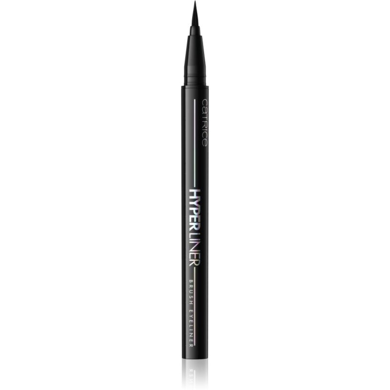 Catrice Hyper Liner Brush Eyeliner tekuté linky na oči s matným finišom odtieň 010 Classic Black 0.52 ml