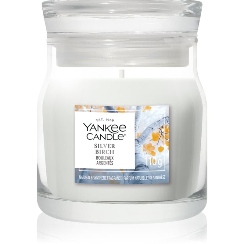 Yankee Candle Silver Birch vonná sviečka Signature 110 g