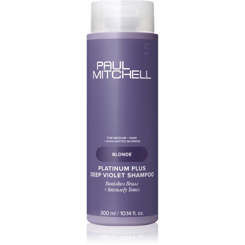 Paul Mitchell Blonde Platinum Plus Deep Violet Shampoo fialový šampón neutralizujúci žlté tóny 300 ml
