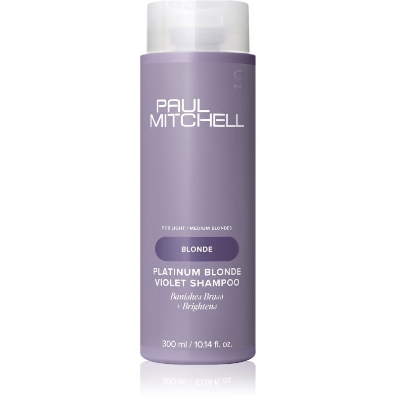 Paul Mitchell Blonde Platinum Blonde Violet Shampoo fialový šampón pre blond a šedivé vlasy 300 ml