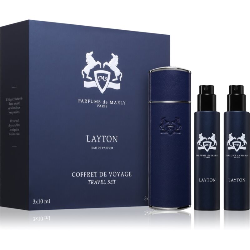 Parfums De Marly Layton Travel Set cestovná sada s puzdrom pre mužov