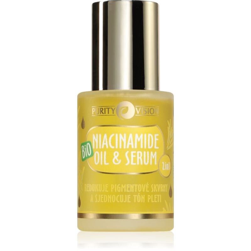 Purity Vision BIO Niacinamide oil & serum olejové sérum pre zjednotenie farebného tónu pleti 30 ml