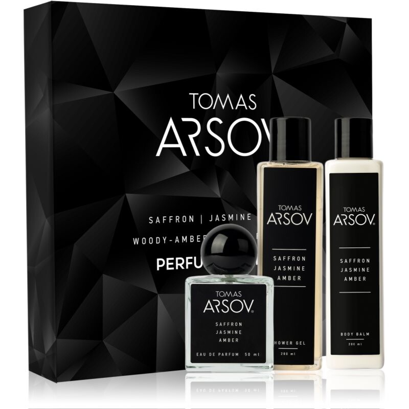 Tomas Arsov Saffron Jasmine Amber Parfume Gift Set darčeková sada unisex 3 ks