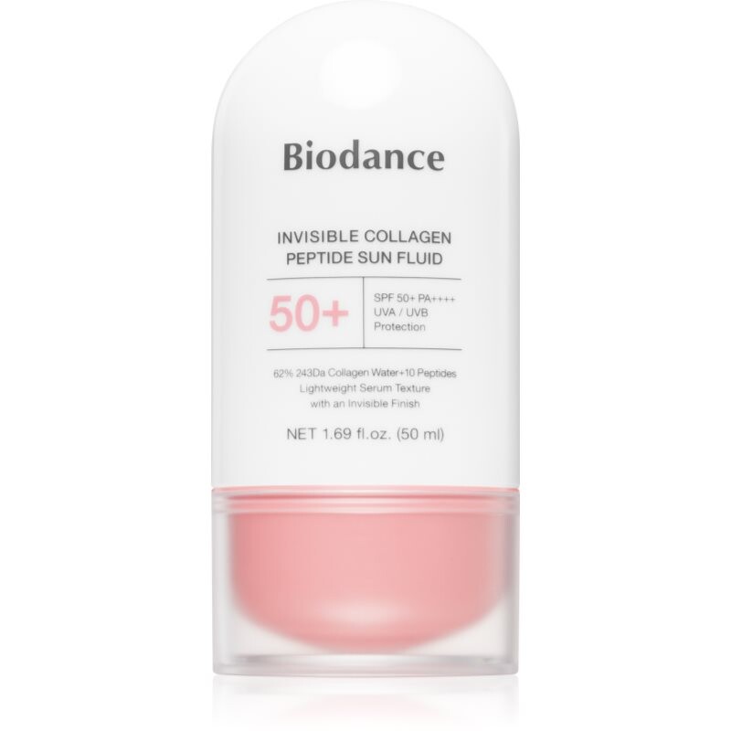 Biodance Invisible Collagen Peptide Sun Fluid opaľovacia emulzia s kolagénom SPF 50+ 50 ml