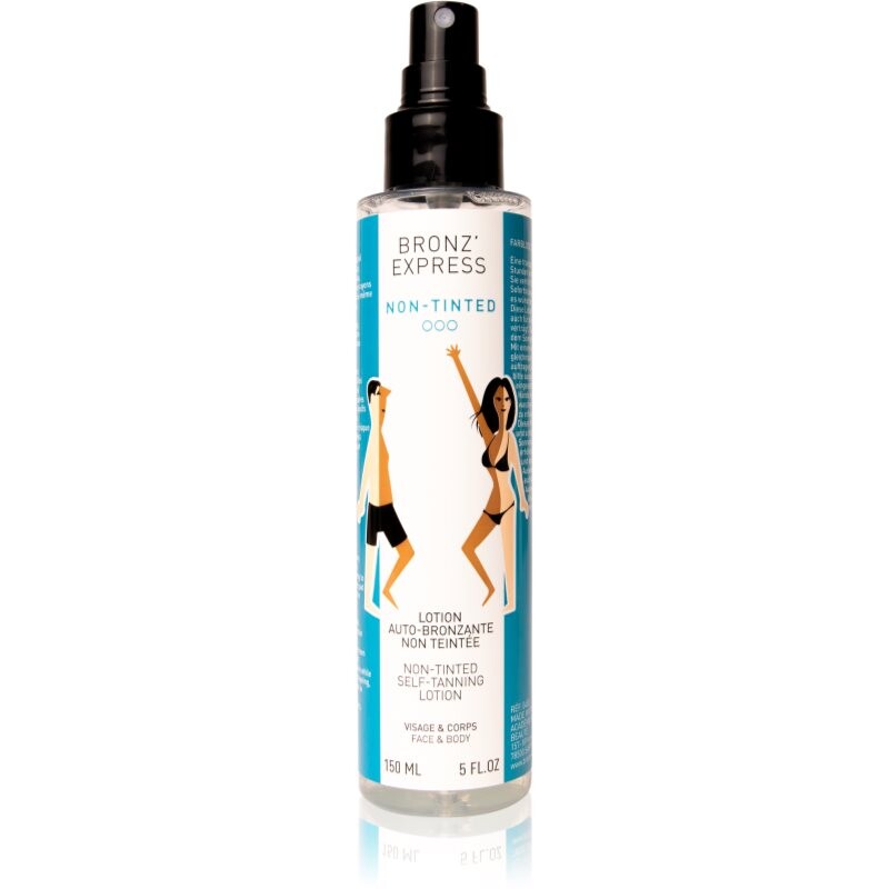 Bronz'Express Immediate Effect Non-Tinted samoopaľovací sprej na telo a tvár 150 ml