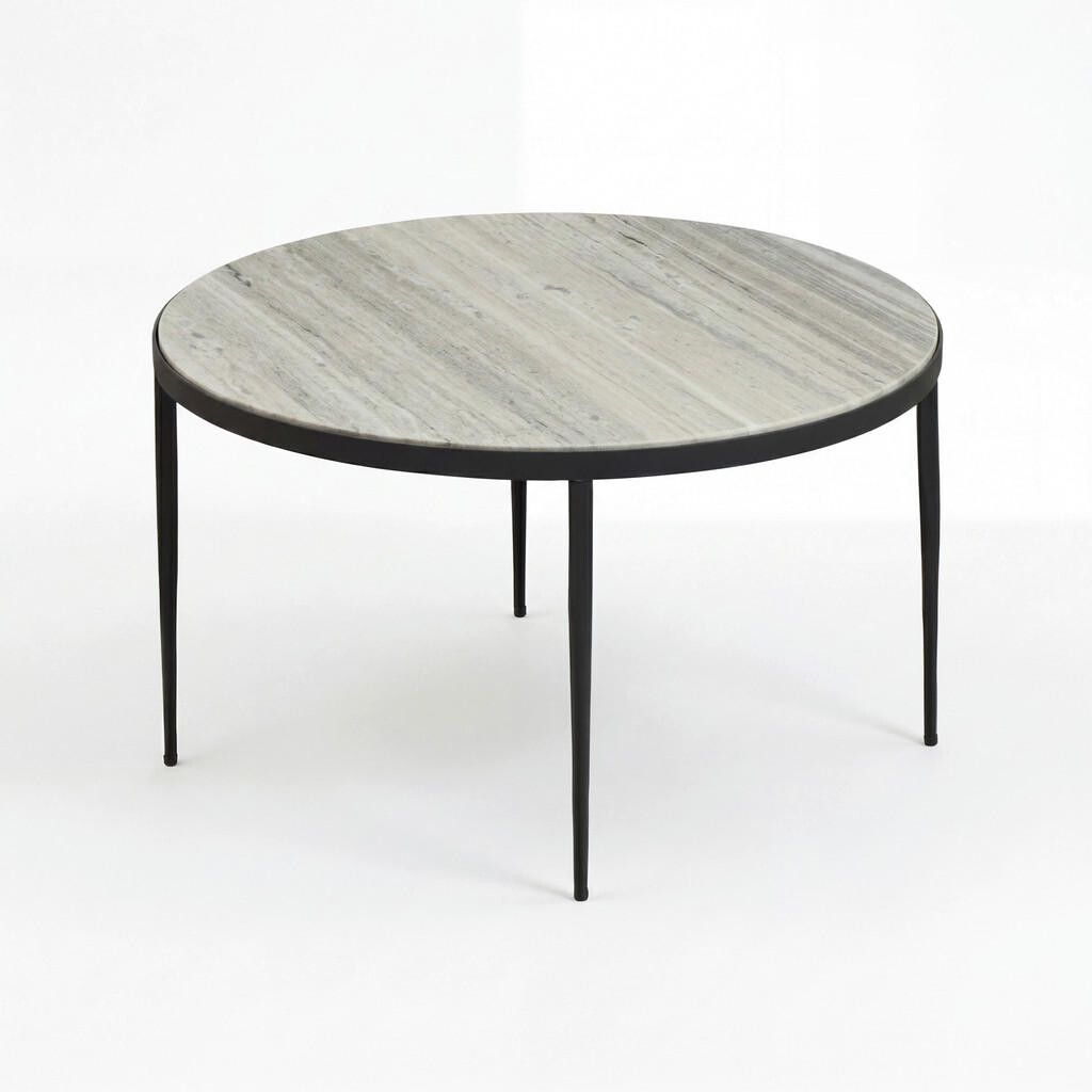MID.YOU KONFERENČNÝ STOLÍK, biela, kameň, 70/70/42 cm