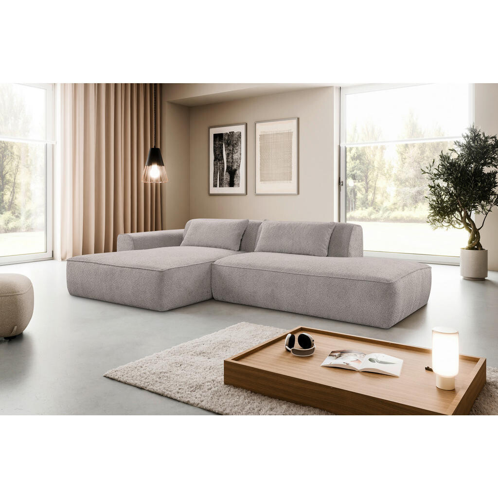 Livetastic ROHOVÁ SEDAČKA, plast, textil, kompozitné drevo, sivá