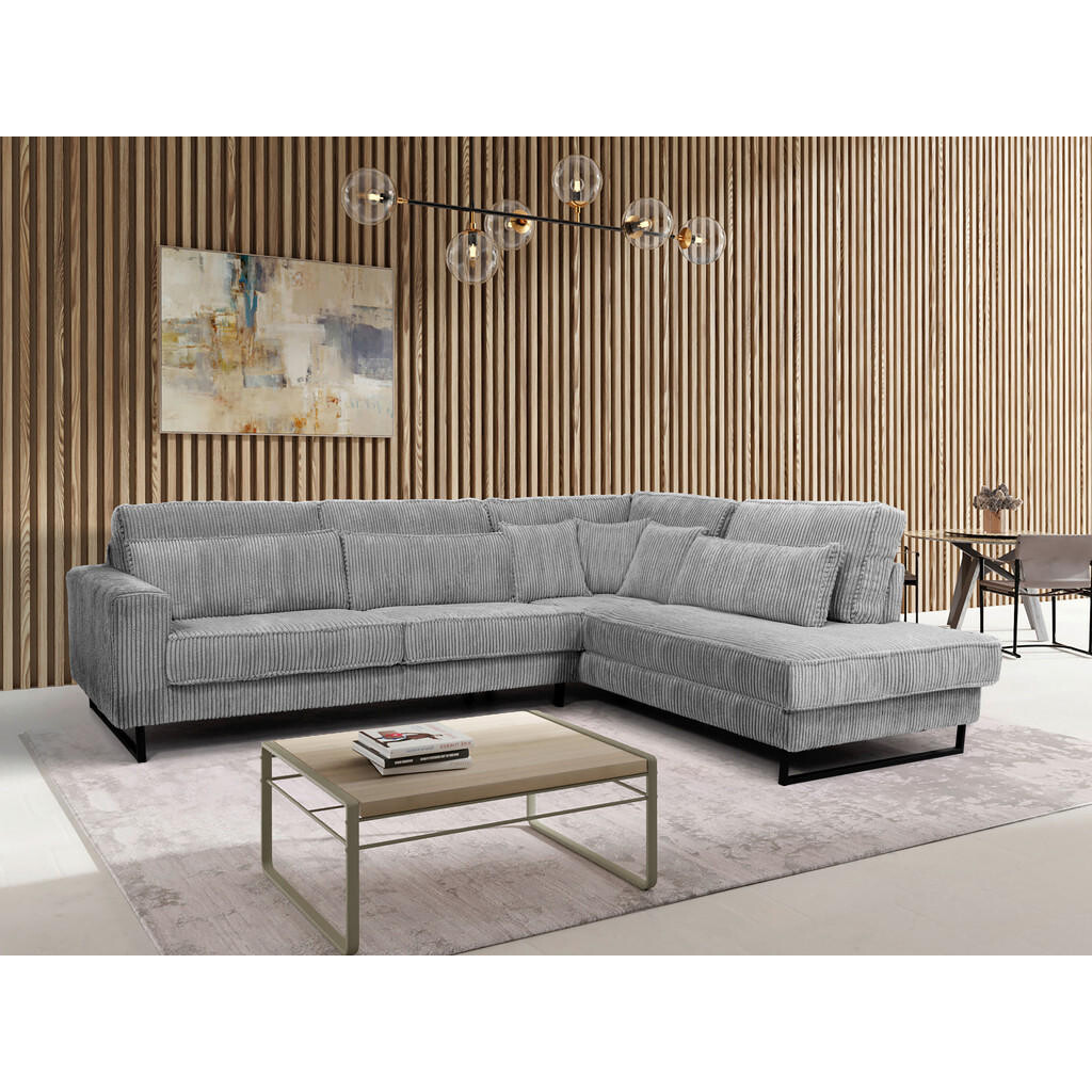 Livetastic ROHOVÁ SEDAČKA, textil, kompozitné drevo, svetlosivá