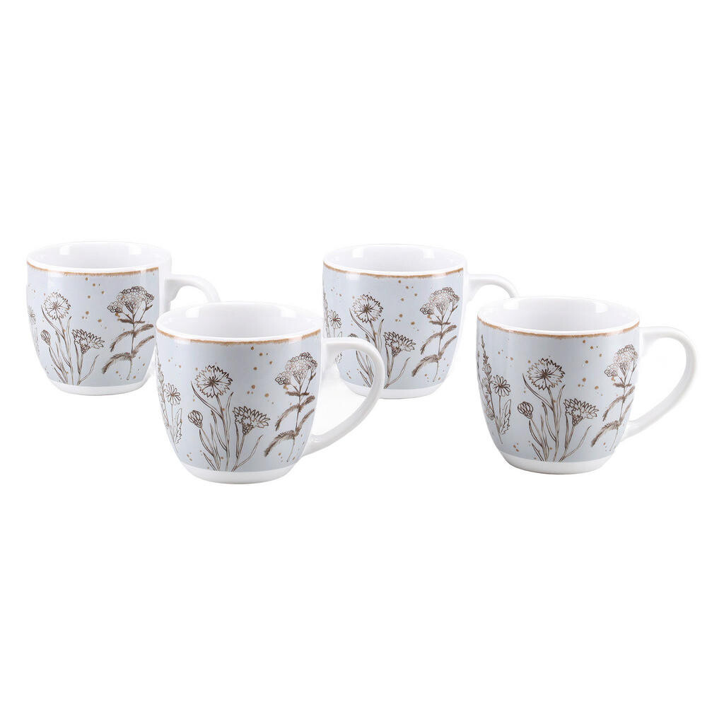 Creatable SADA HRNČEKOV NA KÁVU Vintage Flower Stein  4-dielne