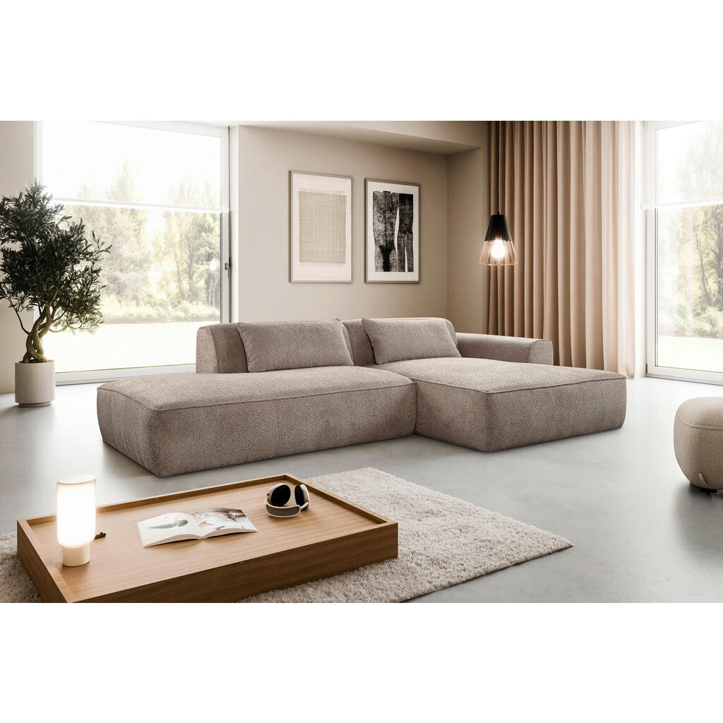 Livetastic ROHOVÁ SEDAČKA, plast, textil, kompozitné drevo, taupe