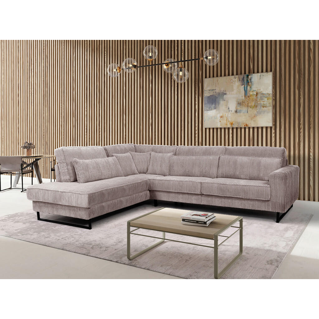 Livetastic ROHOVÁ SEDAČKA, textil, kompozitné drevo, cappuccino