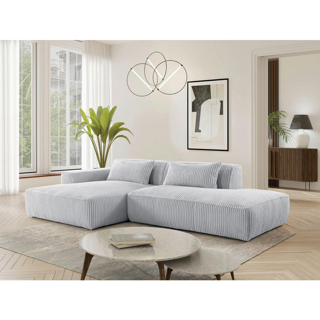 Livetastic ROHOVÁ SEDAČKA, plast, textil, kompozitné drevo, svetlosivá