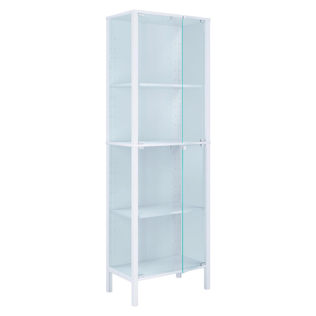 Livetastic VITRÍNA, číra, biela, 60/178/35 cm