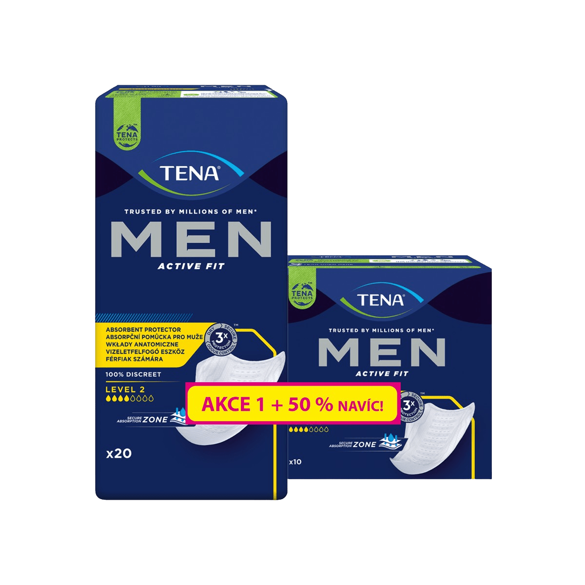 TENA Men Level 2 (50% naviac) 30 ks