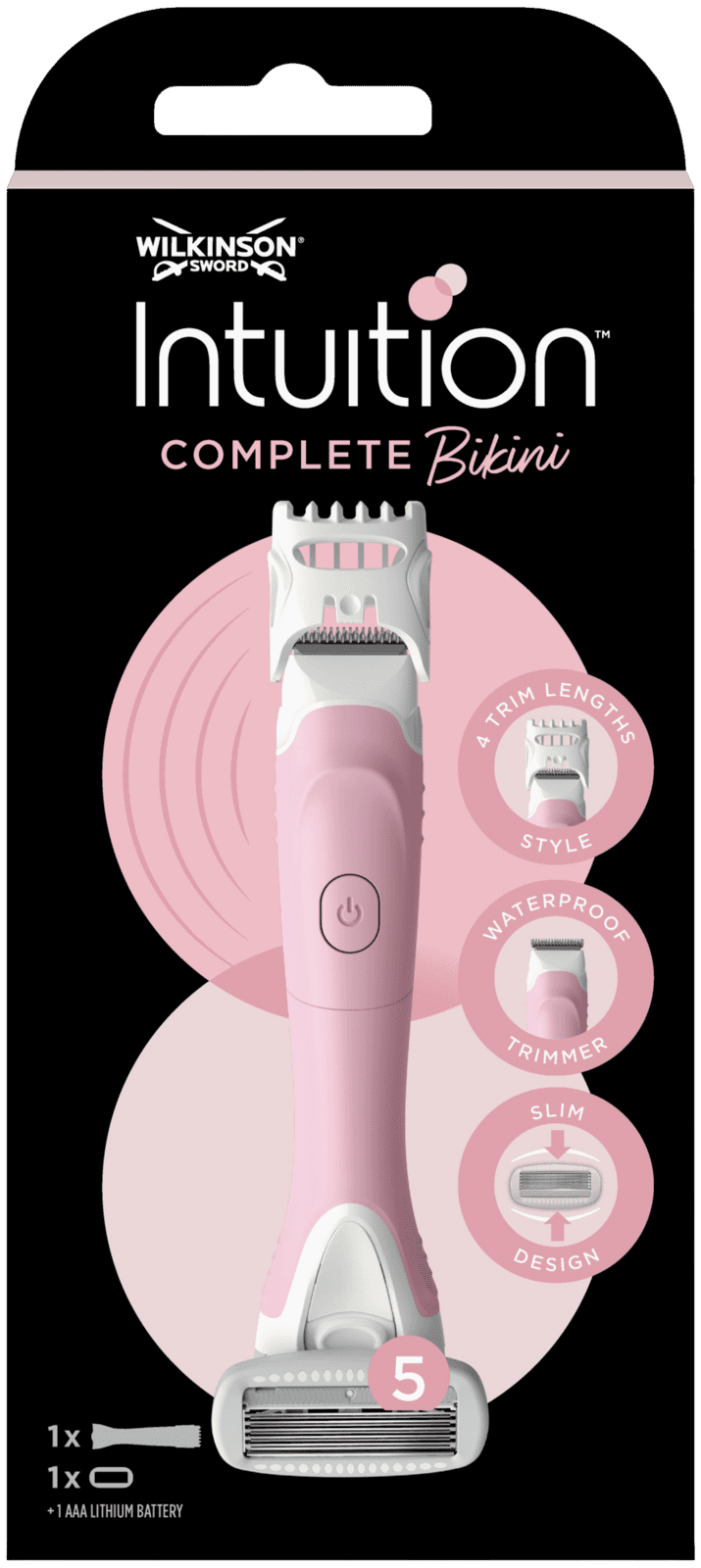 WILKINSON SWORD Sword Intuition Kompletný holiaci strojček na bikiny + náhradné hlavice
