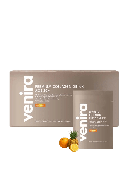 VENIRA PREMIUM Kolagénový drink age 50+ multivitamín 30 x 10.8 g