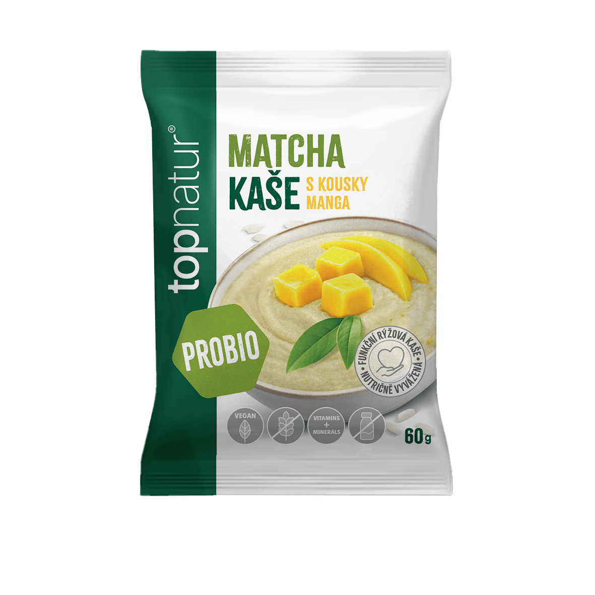 TOPNATUR Probio kaša Matcha s mangom 60 g