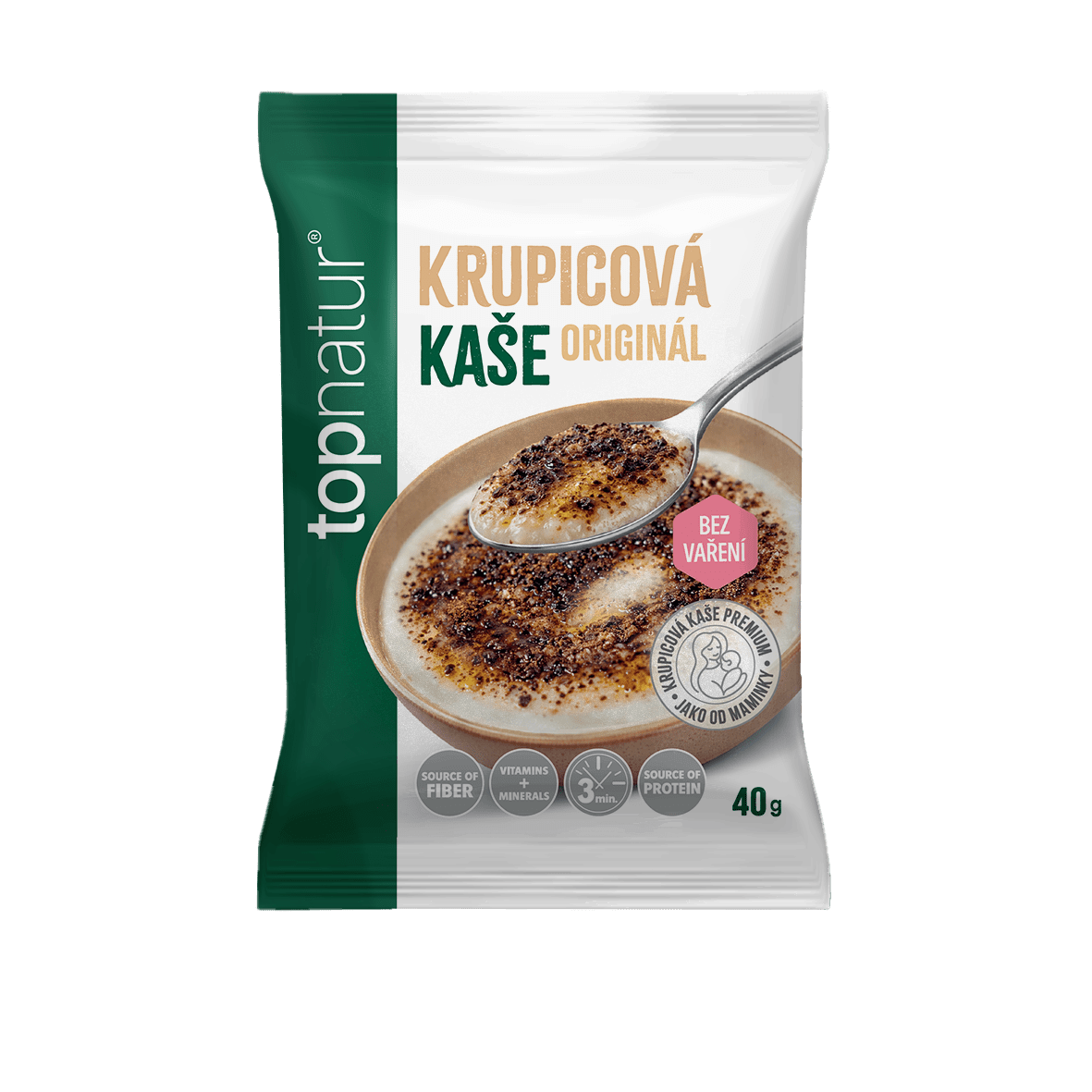 TOPNATUR Krupicová kaša Originál 40 g