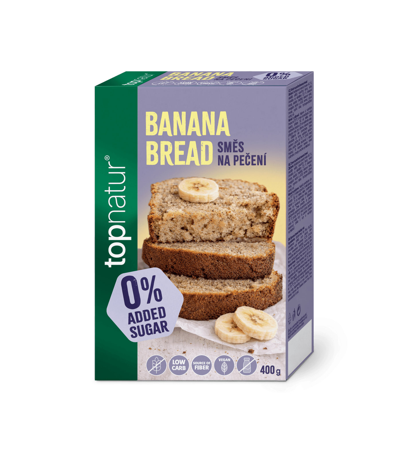 TOPNATUR No Added Sugar Zmes na banana bread 400 g