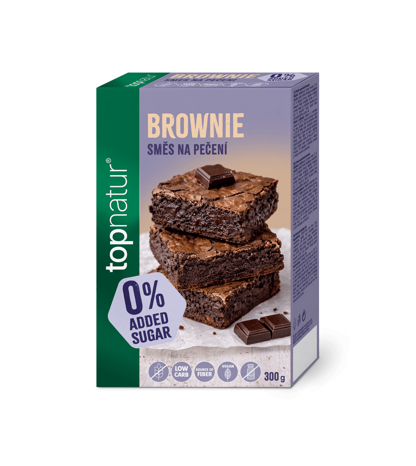 TOPNATUR No Added Sugar Zmes na brownie 300 g