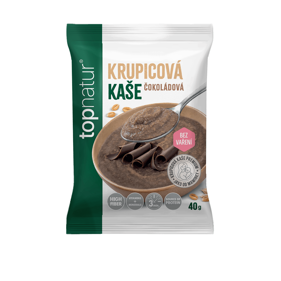 TOPNATUR Krupicová kaša Čokoláda 40 g