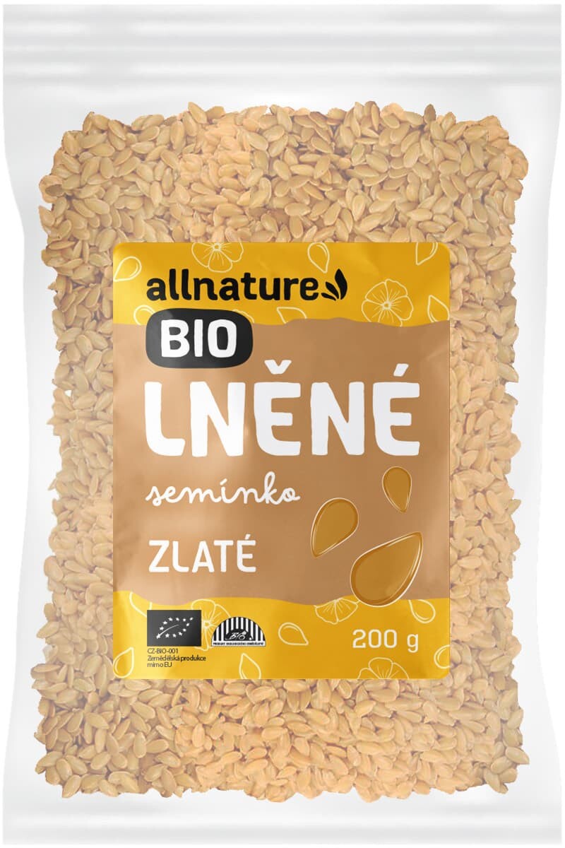 ALLNATURE Ľanové semienko BIO zlaté 200 g