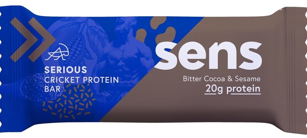 SENS Pleasure Protein tyčinka s cvrčkou múkou Horké kakao & sezam 60 g