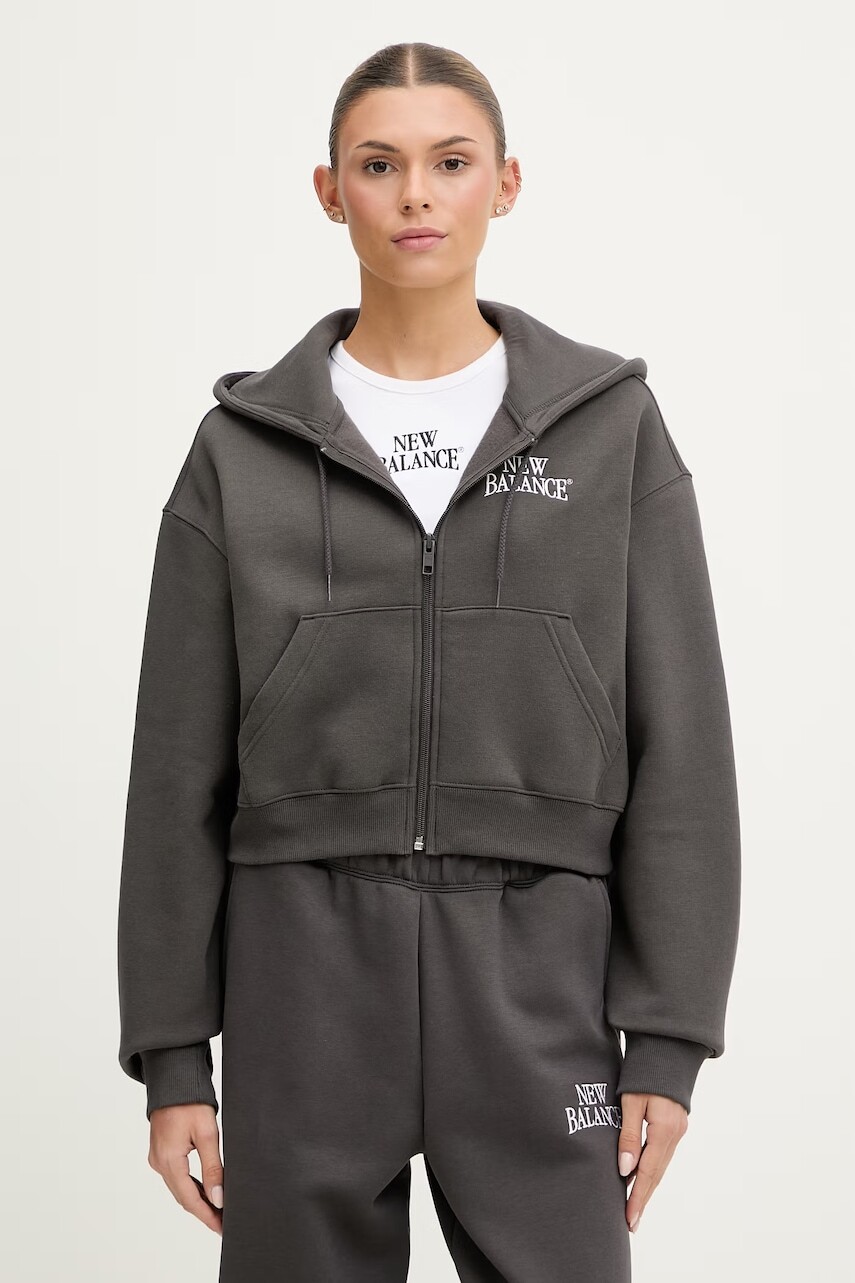 New Balance mikina s kapucňou dámska Fleece Full Zip