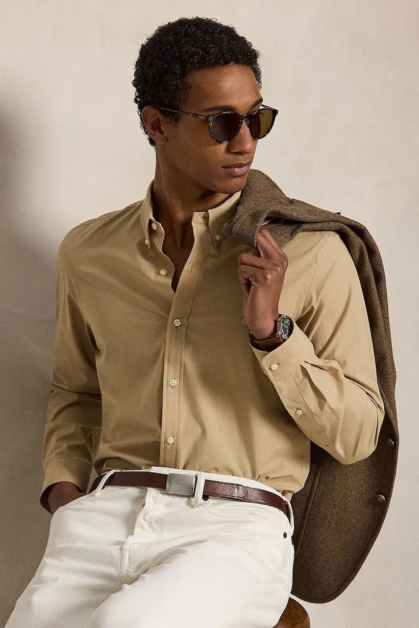Polo Ralph Lauren košeľa pánska bavlnená s elastanom