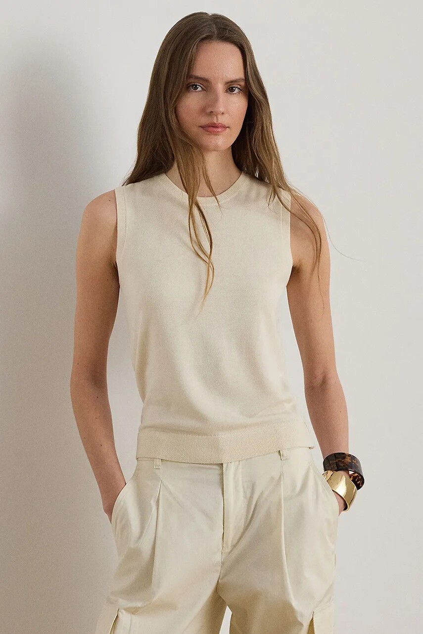 Lauren Ralph Lauren rolák dámsky s prímesou hodvábu