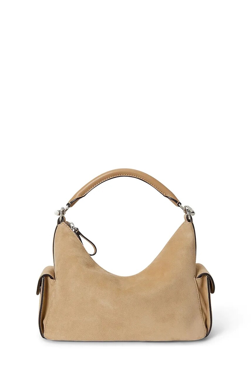 Lauren Ralph Lauren kabelka hobo dámska semišová
