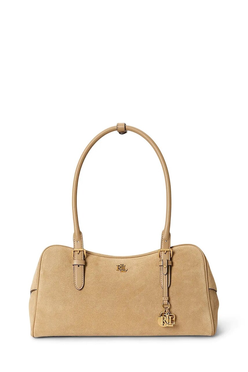 Lauren Ralph Lauren kabelka typu baguette dámska semišová