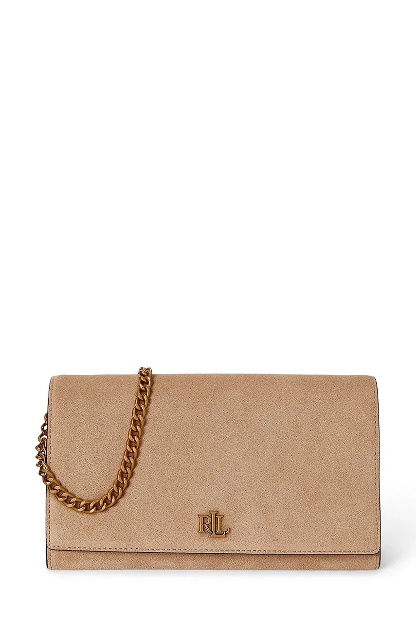 Lauren Ralph Lauren crossbody kabelka dámska semišová