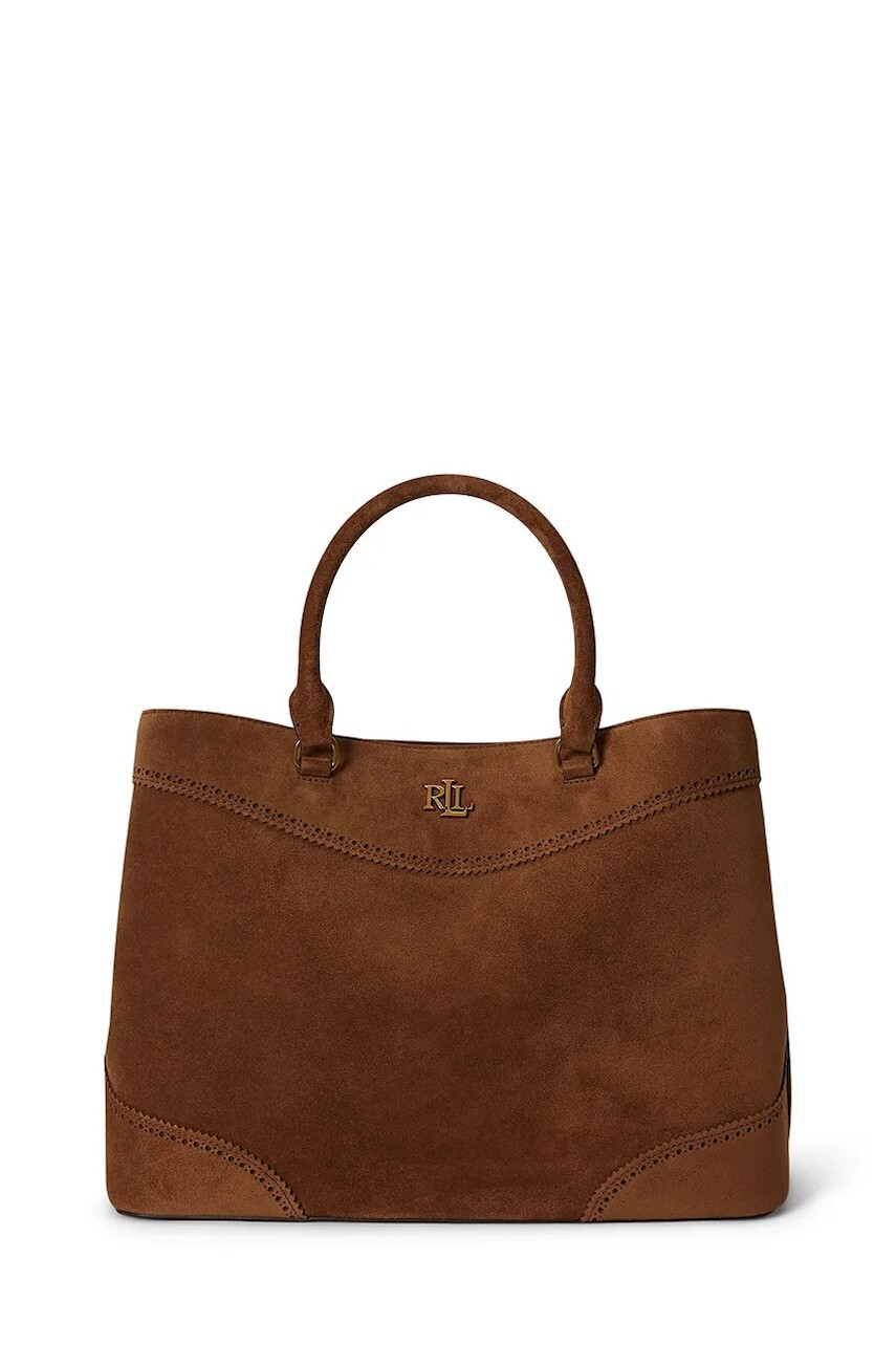 Lauren Ralph Lauren kabelka typu shopper dámska semišová