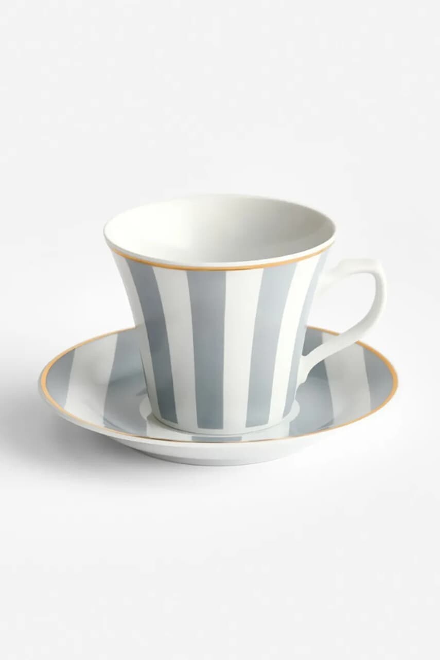 La Mania šálka s podstavcom vyrobená z porcelánu 200 ml