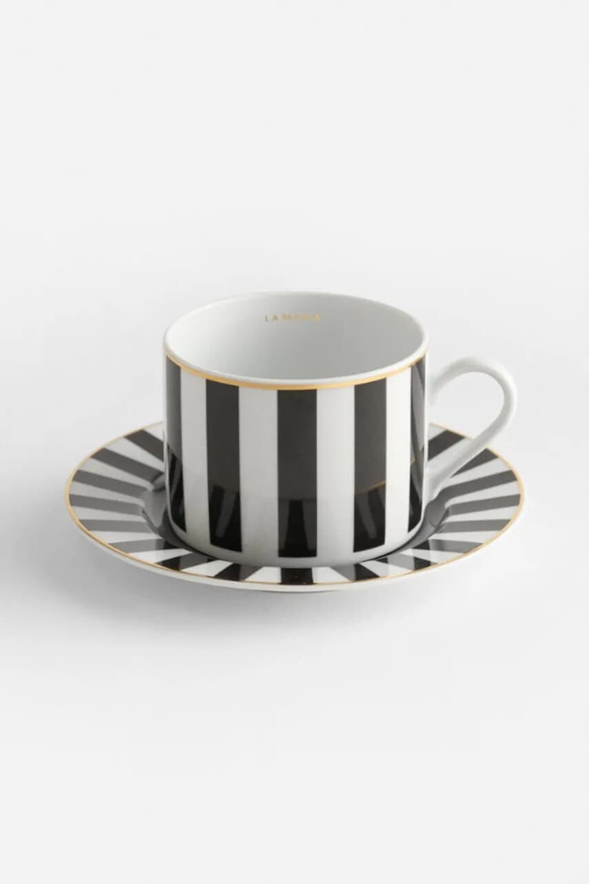 La Mania šálka s podstavcom vyrobená z porcelánu 190 ml