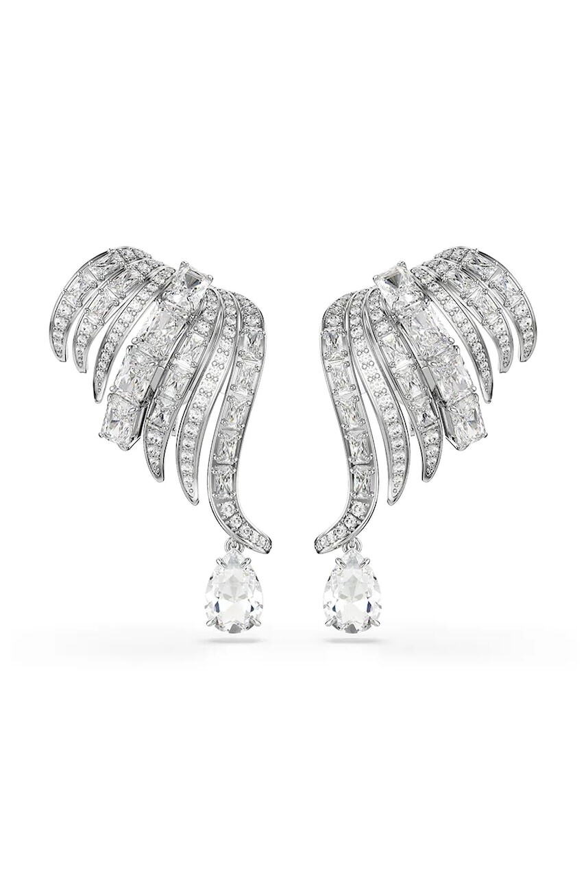 Swarovski náušnice klipsy dámske kovové so zirkónom VIENNA