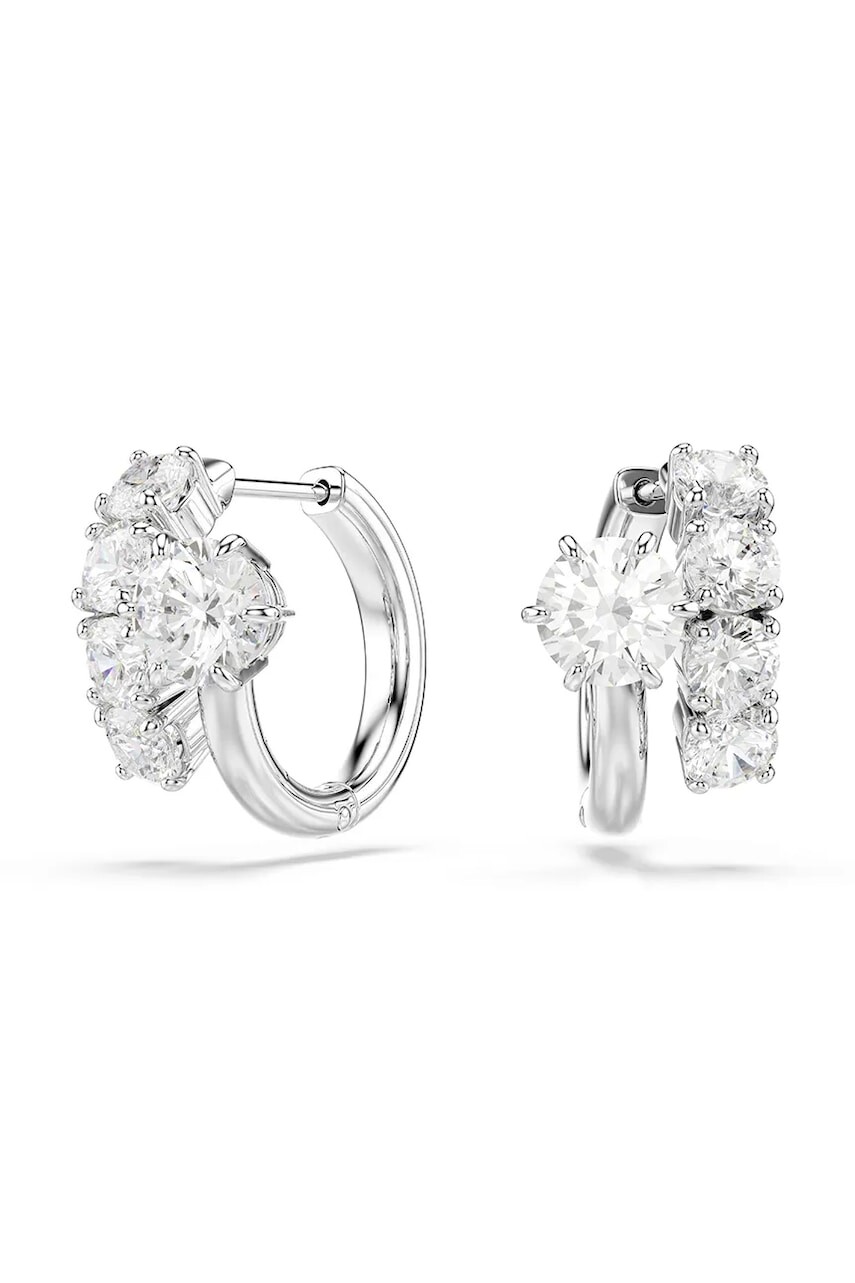 Swarovski náušnice dámske kovové so zirkónom MATRIX