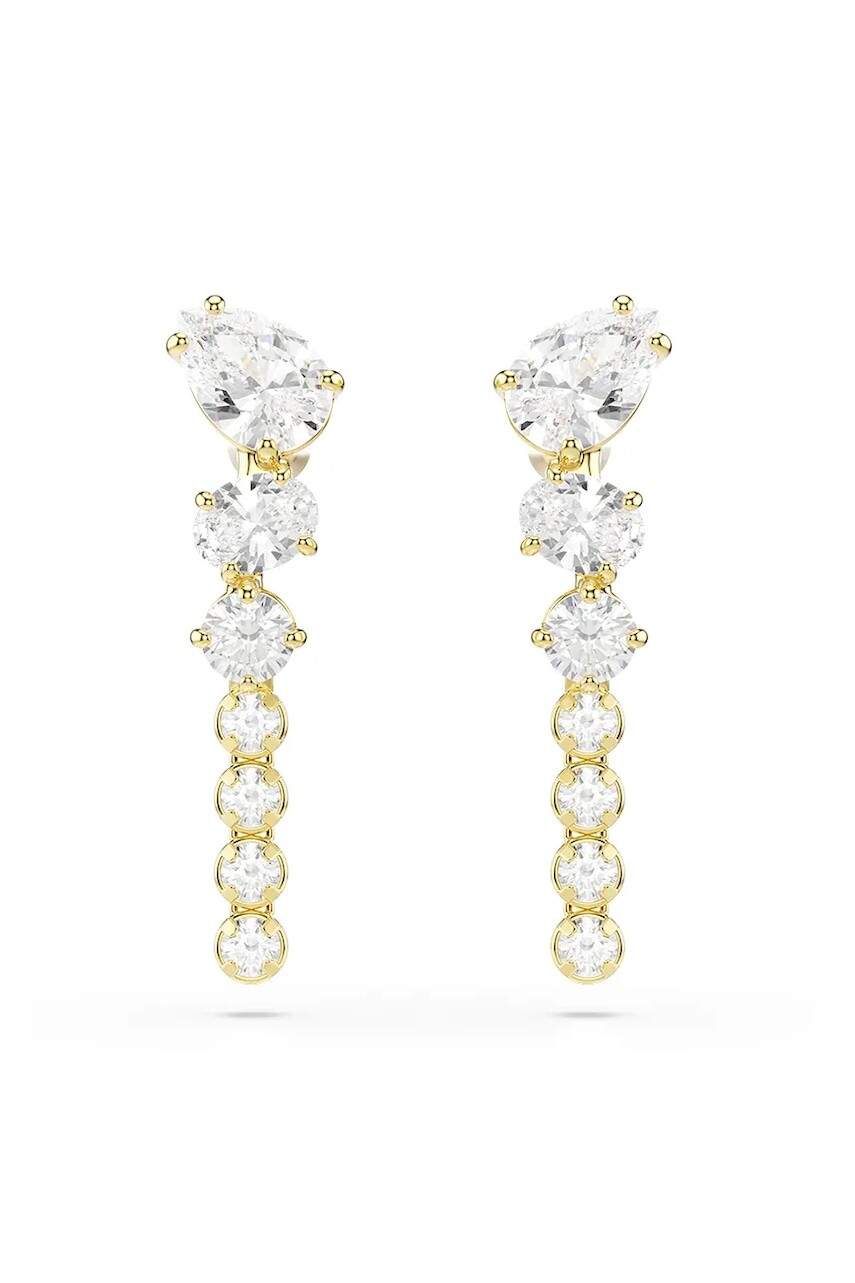 Swarovski náušnice dámske pozlátené zirkónové MESMERA
