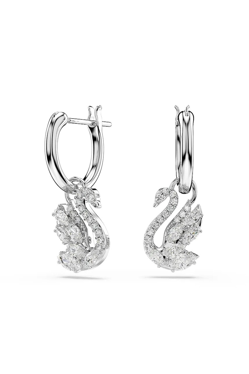 Swarovski náušnice dámske kovové so zirkónom