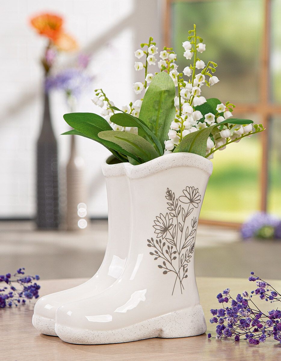 Váza s kvetinovým motívom Blumenstrauß, 19 cm