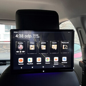 LCD monitor 12,4" OS Android/USB/SD/HDMI in/out/Bluetooth s držiakom na opierku